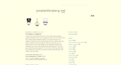 Desktop Screenshot of jonatanforsberg.net